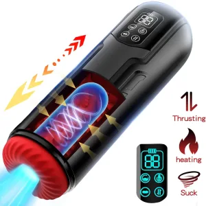 automatic male masturbator 9 modes heating stroker for men