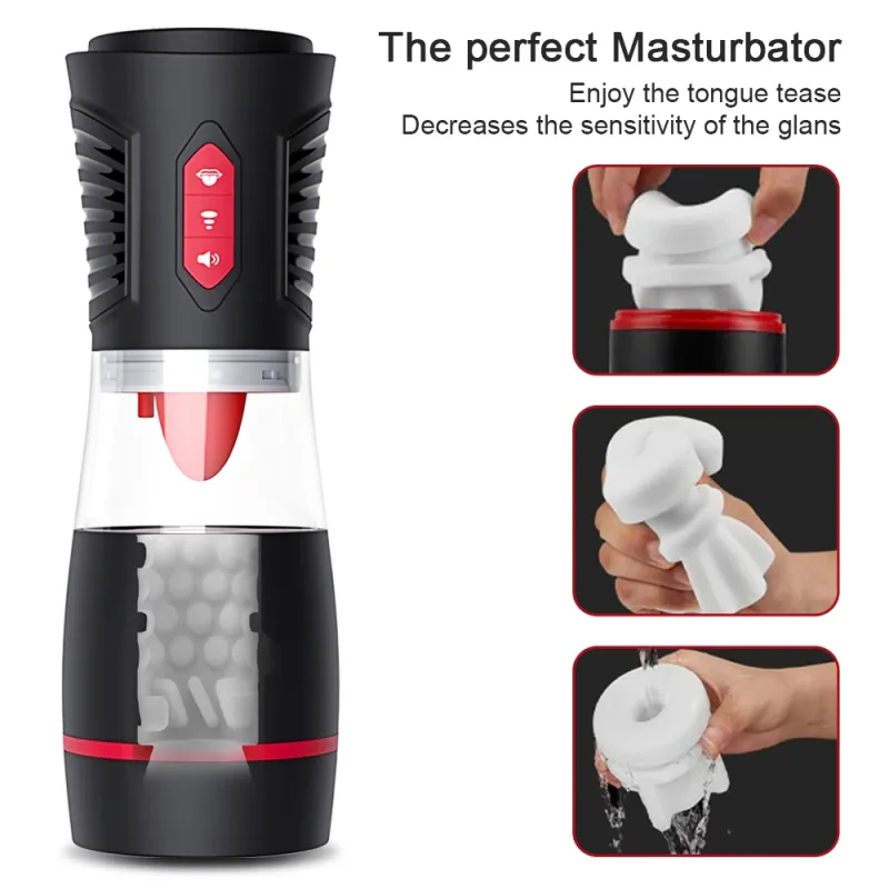 automatic male masturbator sucking
