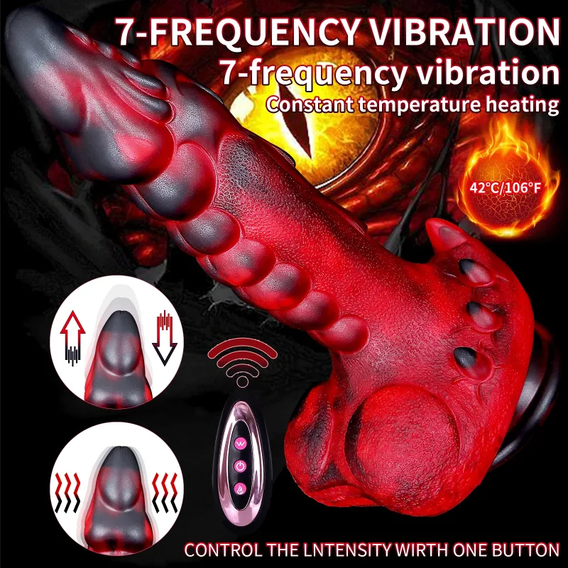 dragon thrusting dildo vibrator suction cup