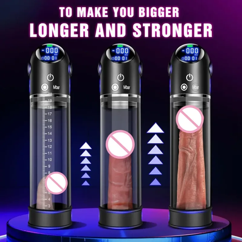 alien lcd vacuum penis pump enlarger