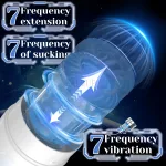 male masturbator penis pump sex toys for men vacuum pump 7 thrusting vibrating sucking adult toys mens sex machines blowjob toys