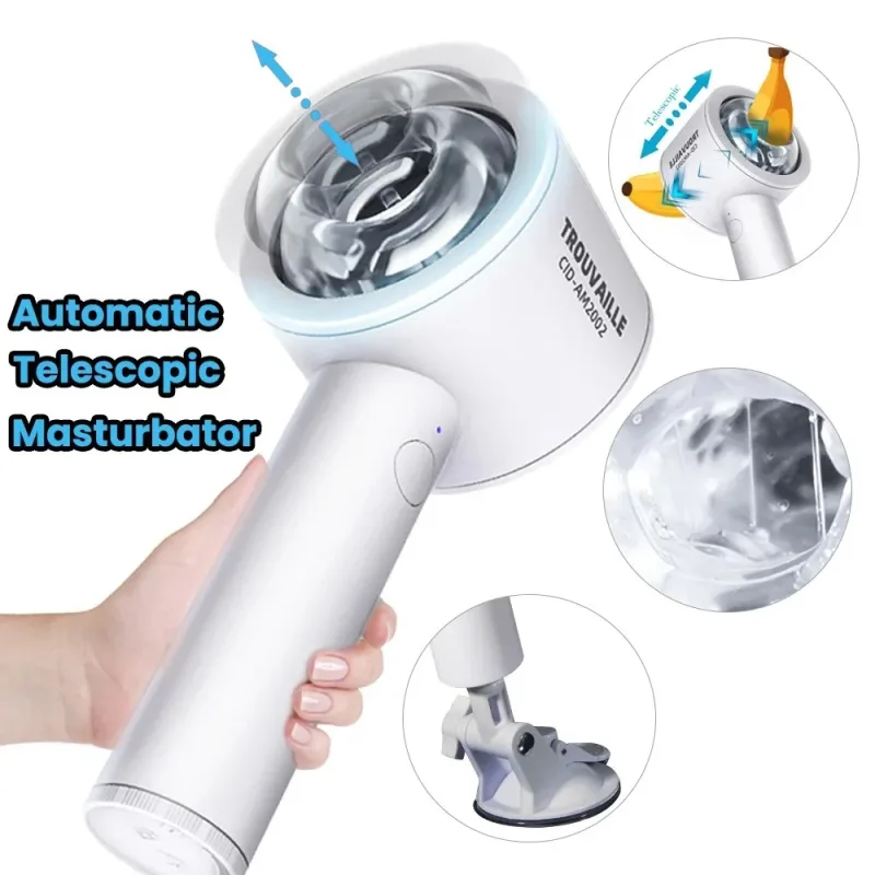 telescopic male masturbator cup