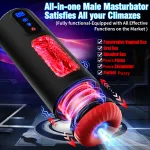 piston thrusting penis pump male masturbator