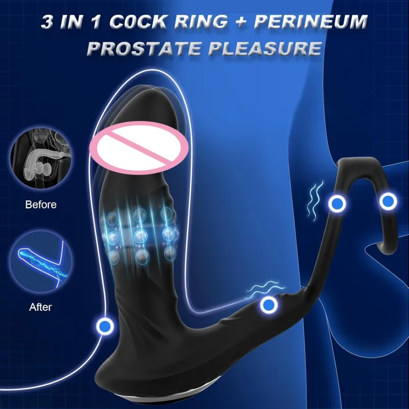 prostate massager penis ring