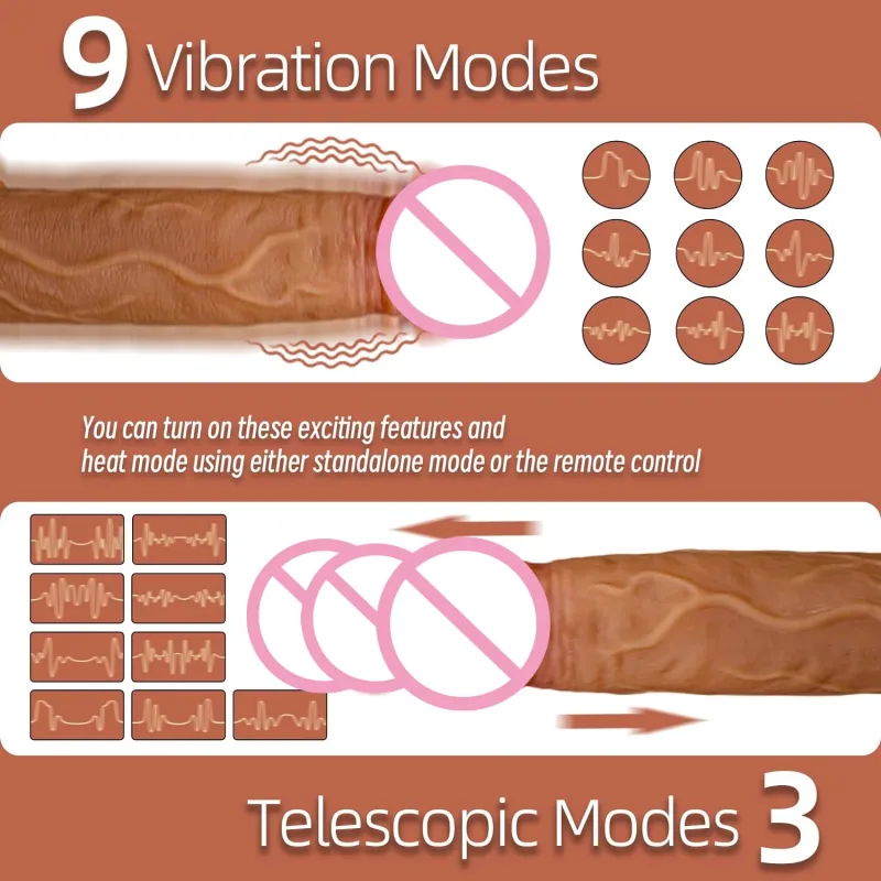 realistic thrusting dildo vibrator