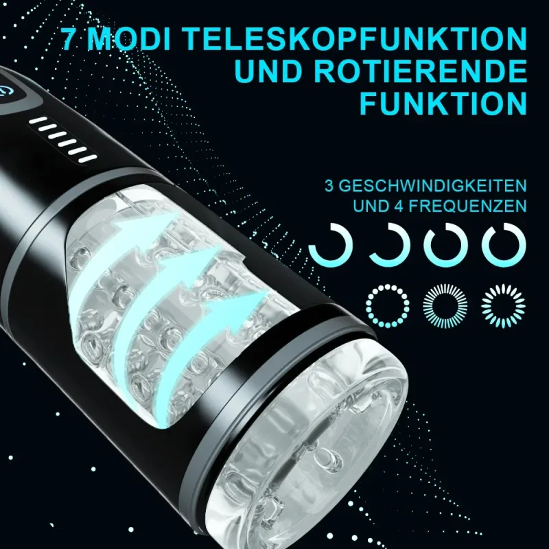 fully automatic retractable male masturbator