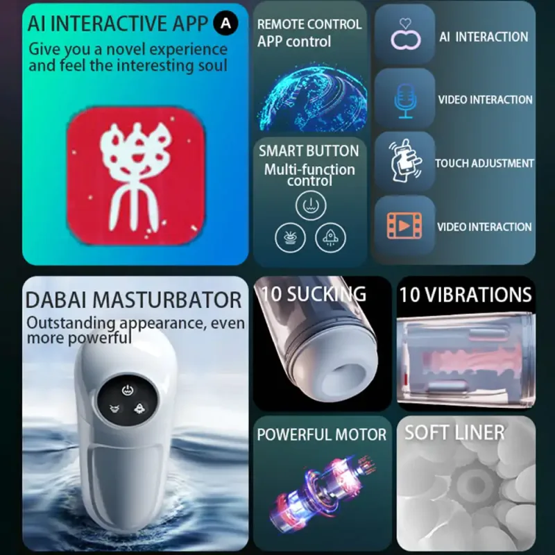 strong sucking male masturbator app control sex toy for men