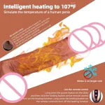 telescopic vibrator dildo heating penis