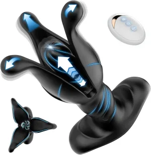 prostate massager anal vibrator thrusting butt plug