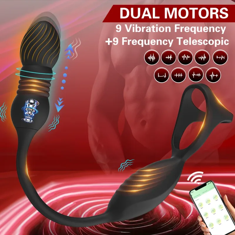 prostate massager vibrating cock ring