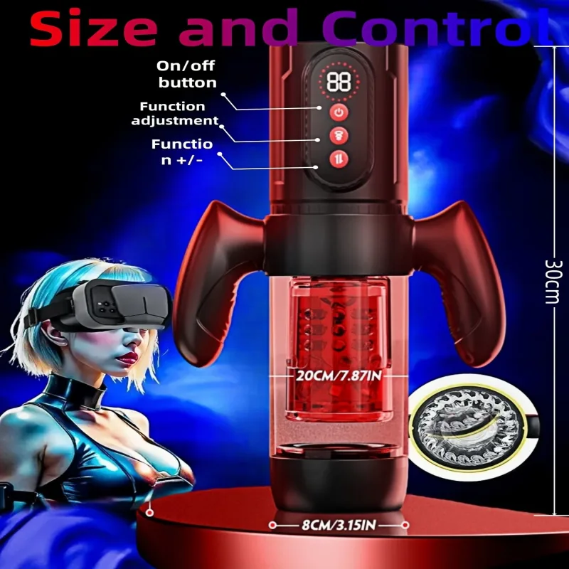 male masturbator penis pump lcd pocket cat