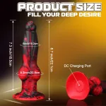 alien big thrusting dog dildo app control