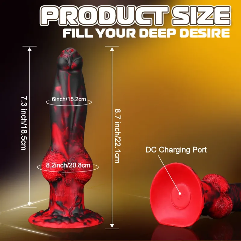 alien big thrusting dog dildo app control