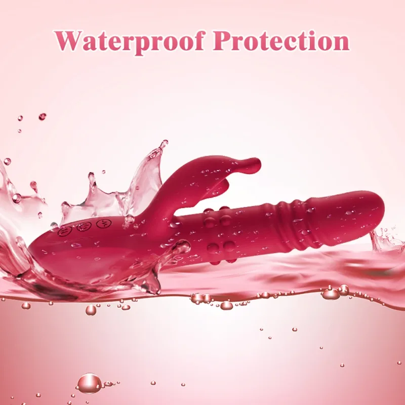 telescopic rabbit vibrator rotating