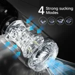 male masturbator automatic sucking telescopic thrusting