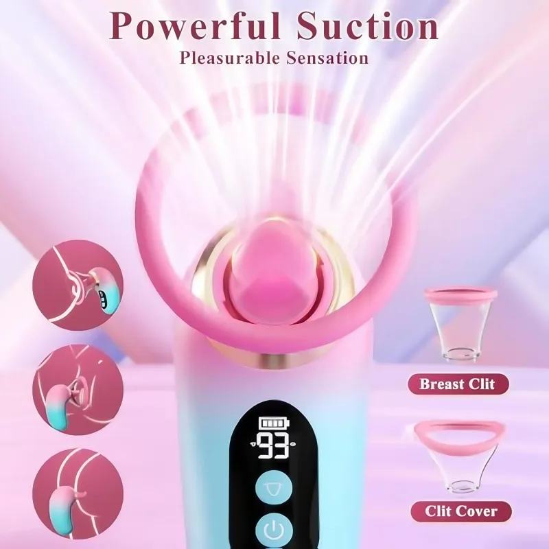 5in1 clitoral sucker vibrator app lcd