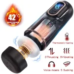 automatic male masturbator 9 modes heating stroker for men