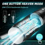 fully automatic male masturbator with 3 powerful suction actions hands free rechargeable airplane cup oral sex male caresser 18+