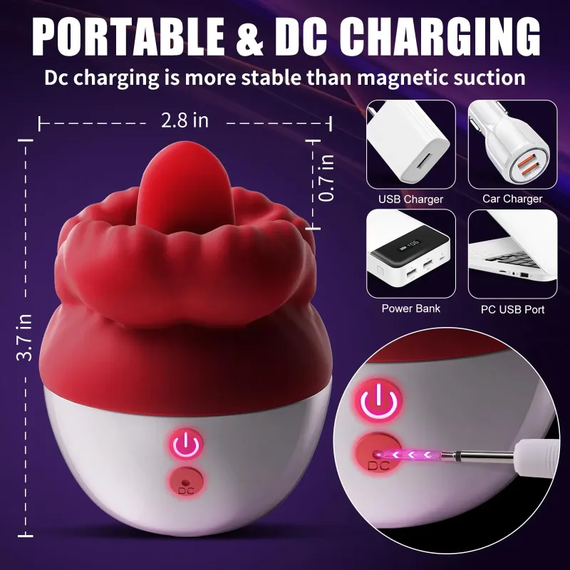 rose lips tongue vibrator