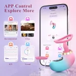 5in1 clitoral sucker vibrator app lcd