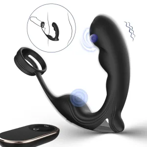 anal vibrator prostate massager cock ring