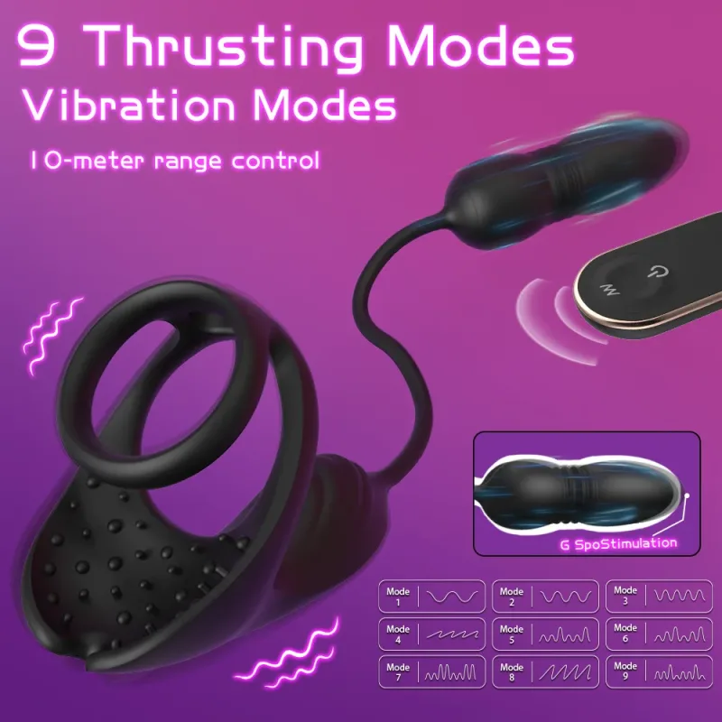 thrusting cock ring vibrator men thrusting cock ring vibrator men