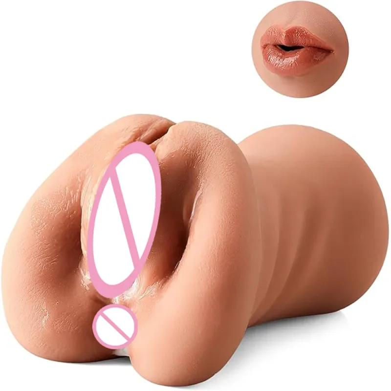 3in1 pocket pussy male masturbator toy