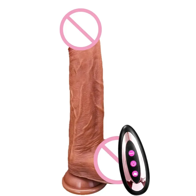 telescopic vibrator dildo heating penis