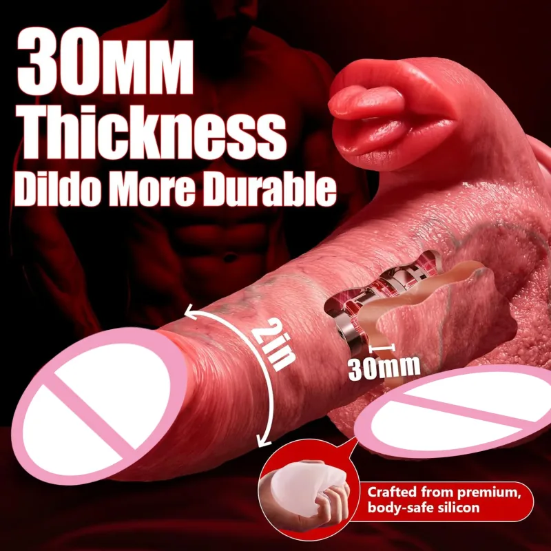realistic vibrator dildo with thrusting vibrating penetration vagina anal masturbation stimulation penis sex toys for women men