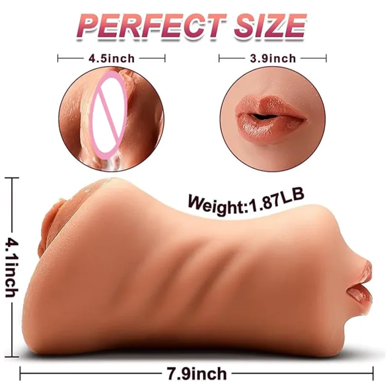 3in1 pocket pussy male masturbator toy