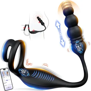 prostate massager vibrating cock ring