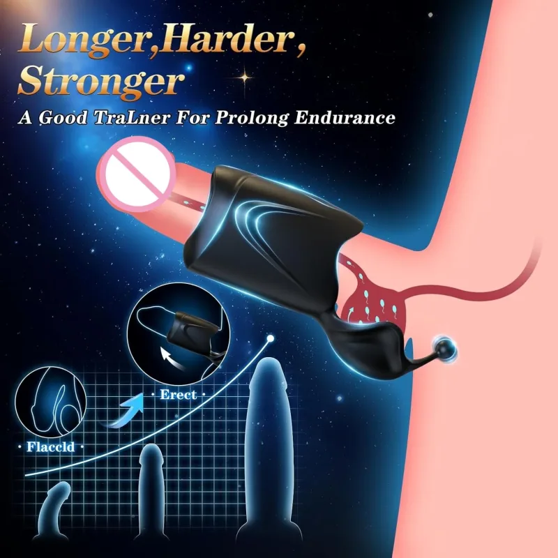 dual vibrating penis trainer