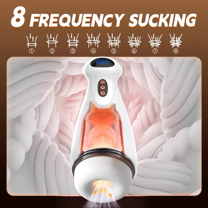 automatic sucking male masturbator cup