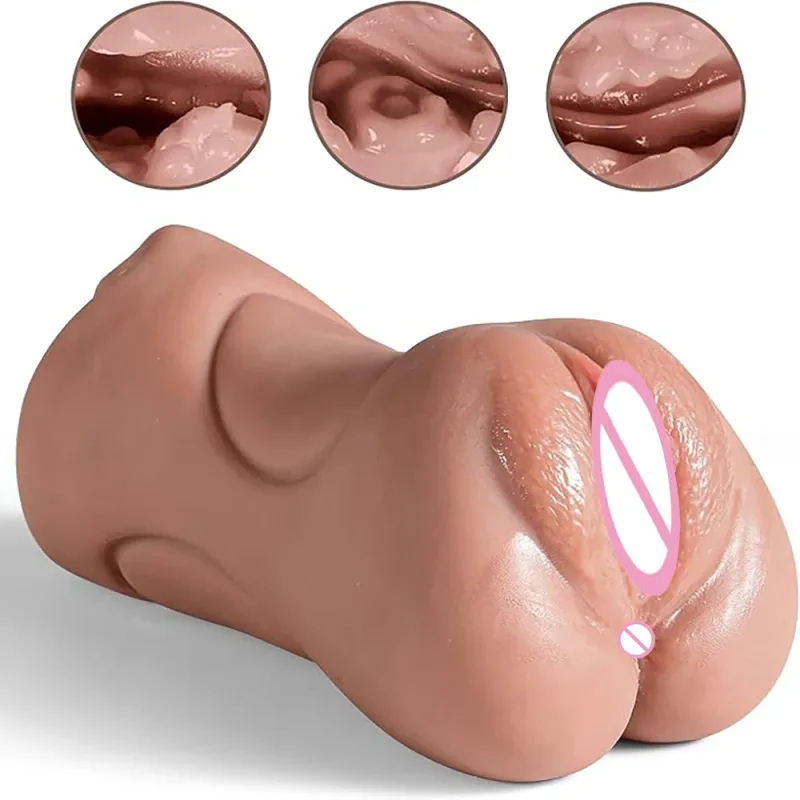 3 in 1 male masturbator deep throat pussy