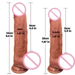 telescopic vibrator dildo heating penis