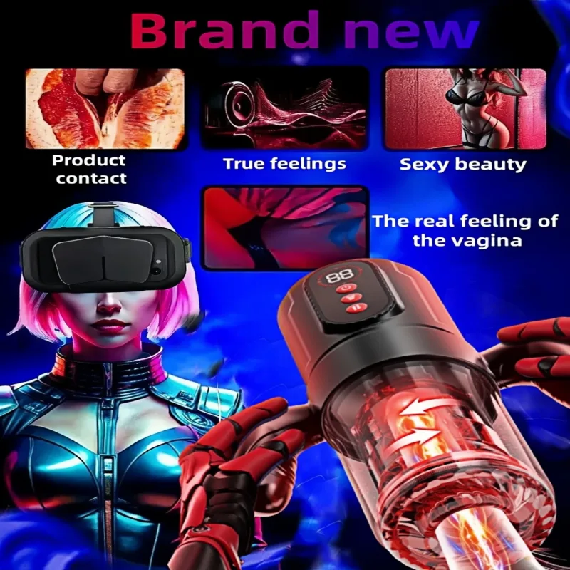 male masturbator penis pump lcd pocket cat