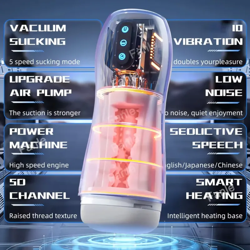 automatic sucking male masturbator toy