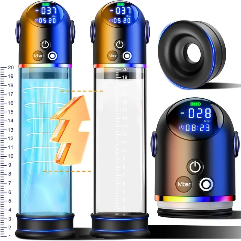 alien lcd vacuum penis pump enlarger