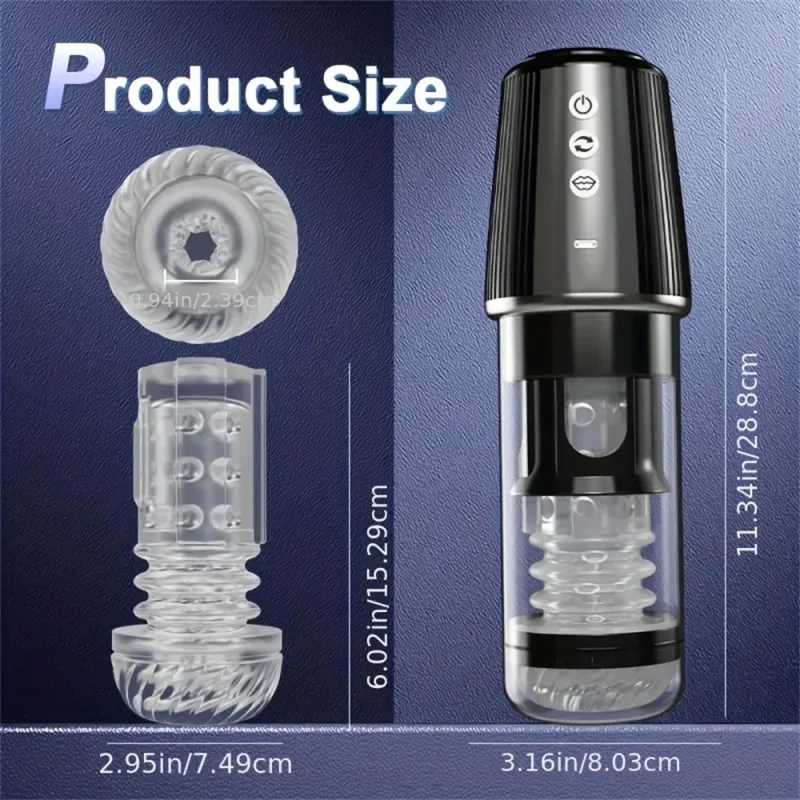 sucking twisting automatic male masturbator