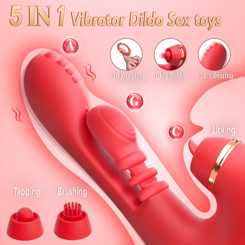 5 in 1 tapping thrusting dildo vibrator 5 in 1 tapping thrusting dildo vibrator