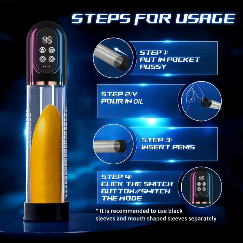 male penis massager ice fire suction