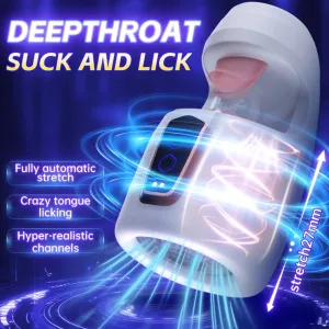 tongue licking automatic masturbator men