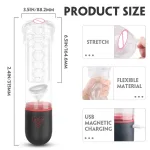 automatic penis enlargement pump vacuum masturbator