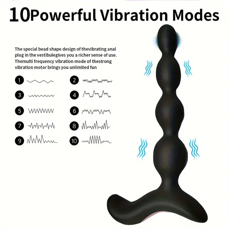 anal vibrator beads prostate massage butt plug