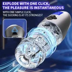 sucking vibrating penis pump masturbator