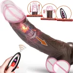 telescopic vibrating realistic dildo sex toy