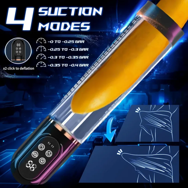 male penis massager ice fire suction