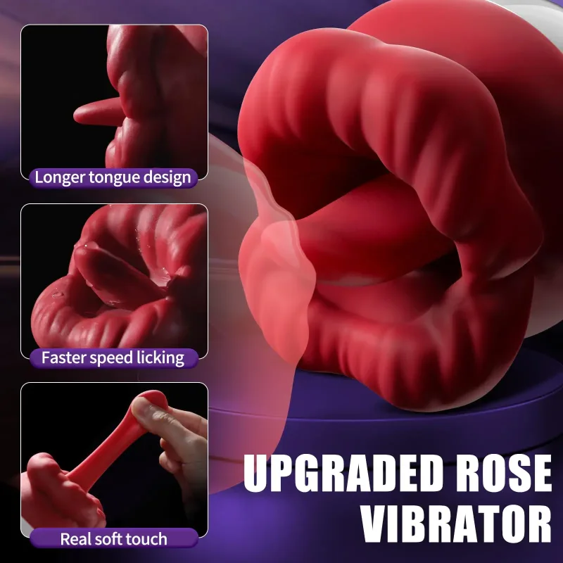 rose lips tongue vibrator