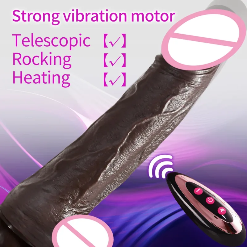 large telescopic heating dildo vibrator