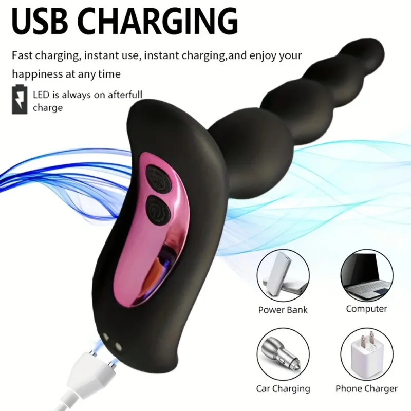 anal vibrator beads prostate massage butt plug